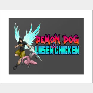 Demon Dog and Laser Chicken - Horizontal Posters and Art